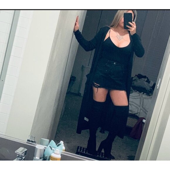 Black Jean skirt - Picture 4 of 4